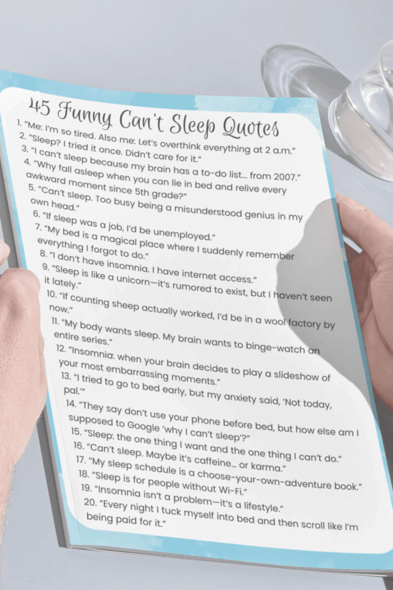 Can't Sleep Quotes Funny