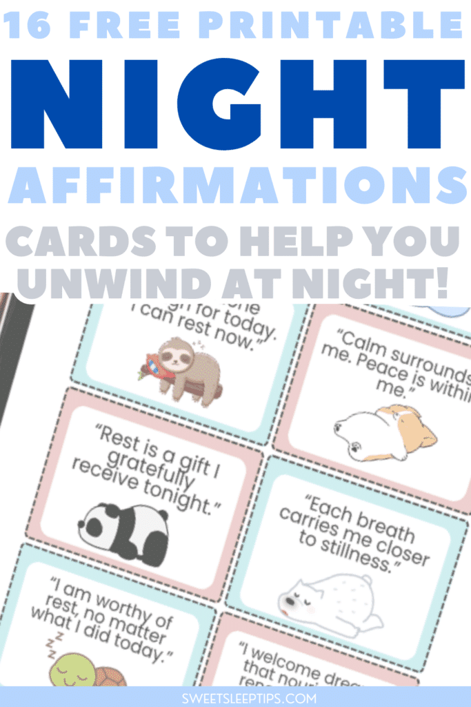 Night Affirmations Before Sleep_ Simple Steps for a Calmer Mind [Free Printable Cards] 4