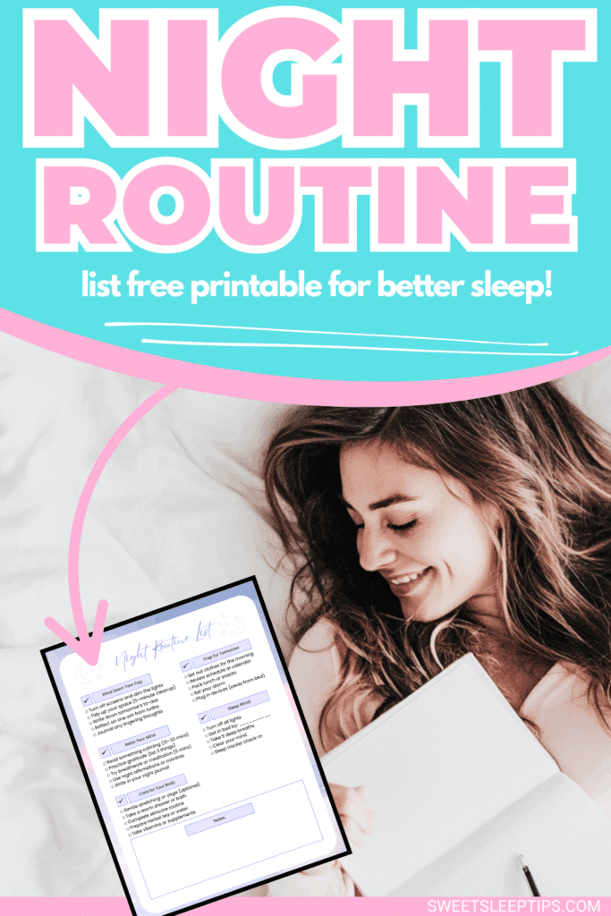 Night Routine List to Finally Sleep Better [Free Printable Checklist] 1
