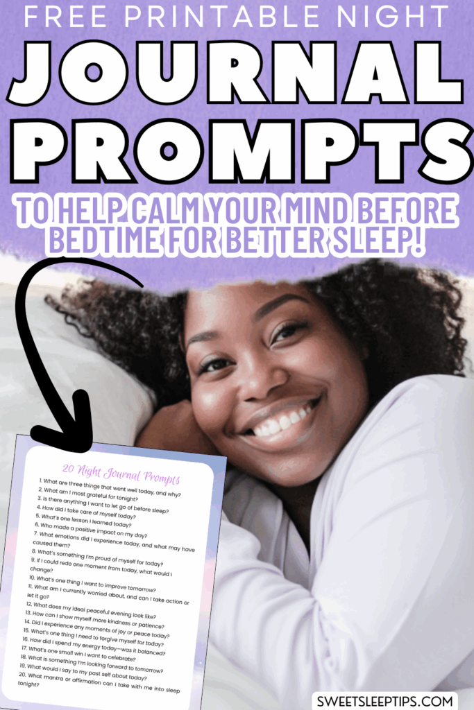 Simple Night Journal Prompts to Calm Your Mind Before Sleep 