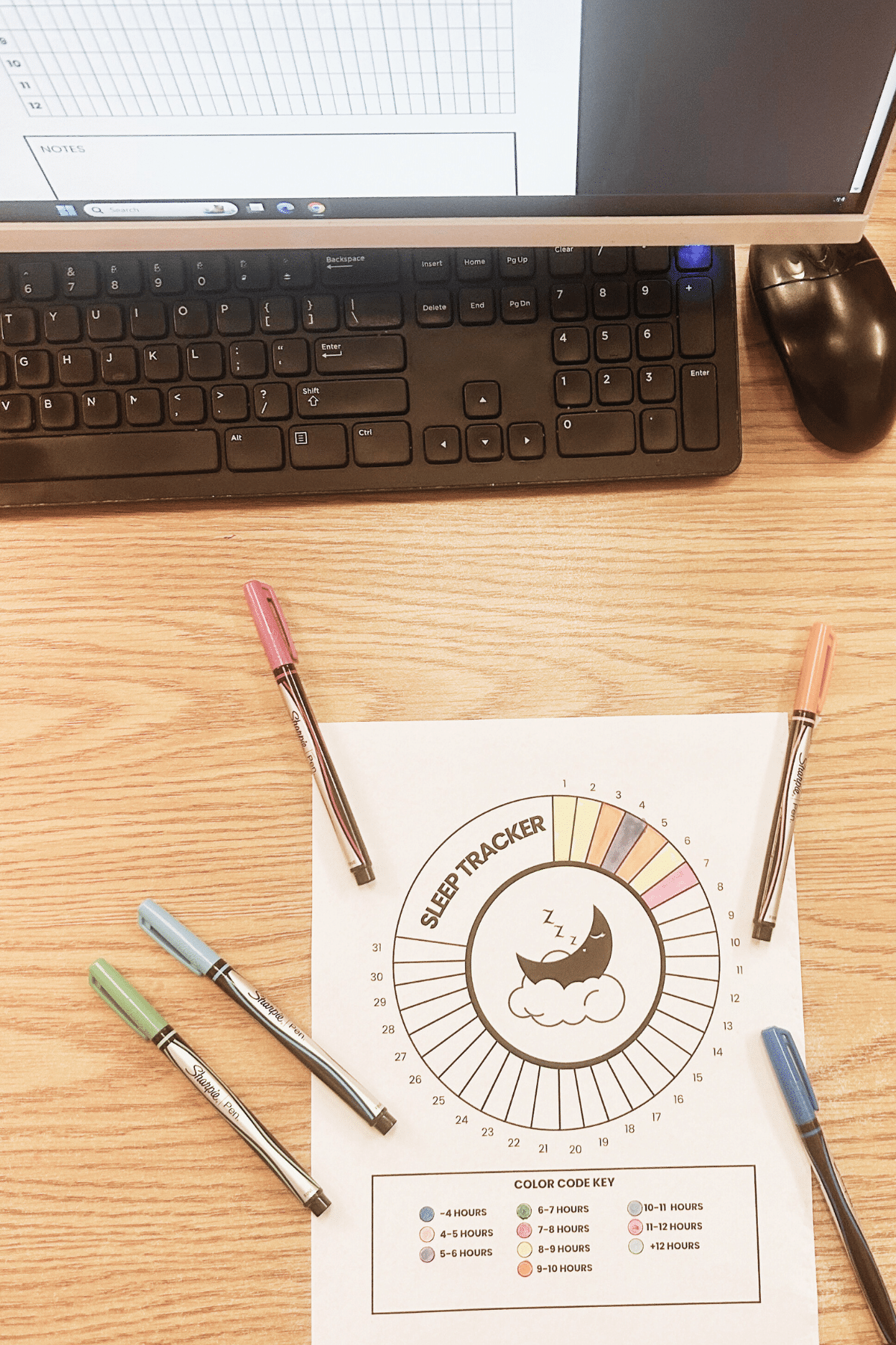 Free Printable Sleep Tracker to Finally Understand Your Sleeping Habits ...