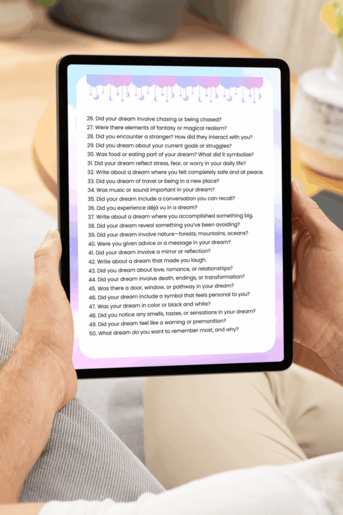 Dream Journal Prompts Download page 2