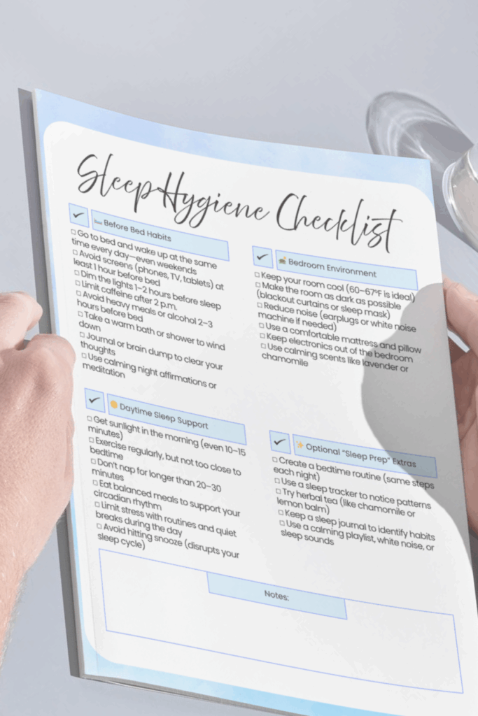 Sleep Hygiene checklist