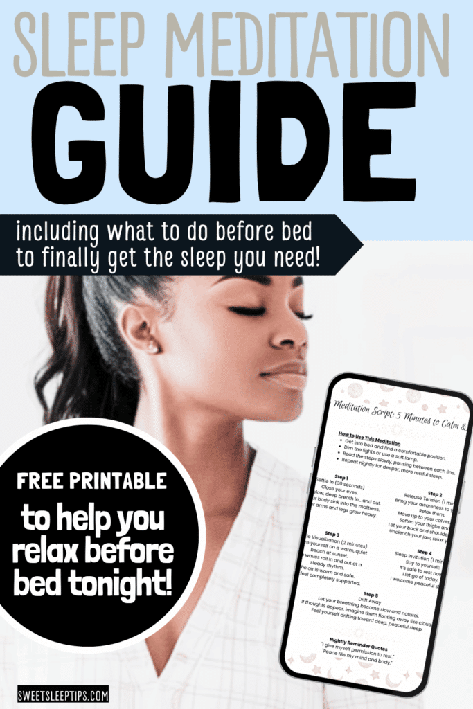 Sleep Meditation_ Simple Guide for Better Rest + Free Printable 3