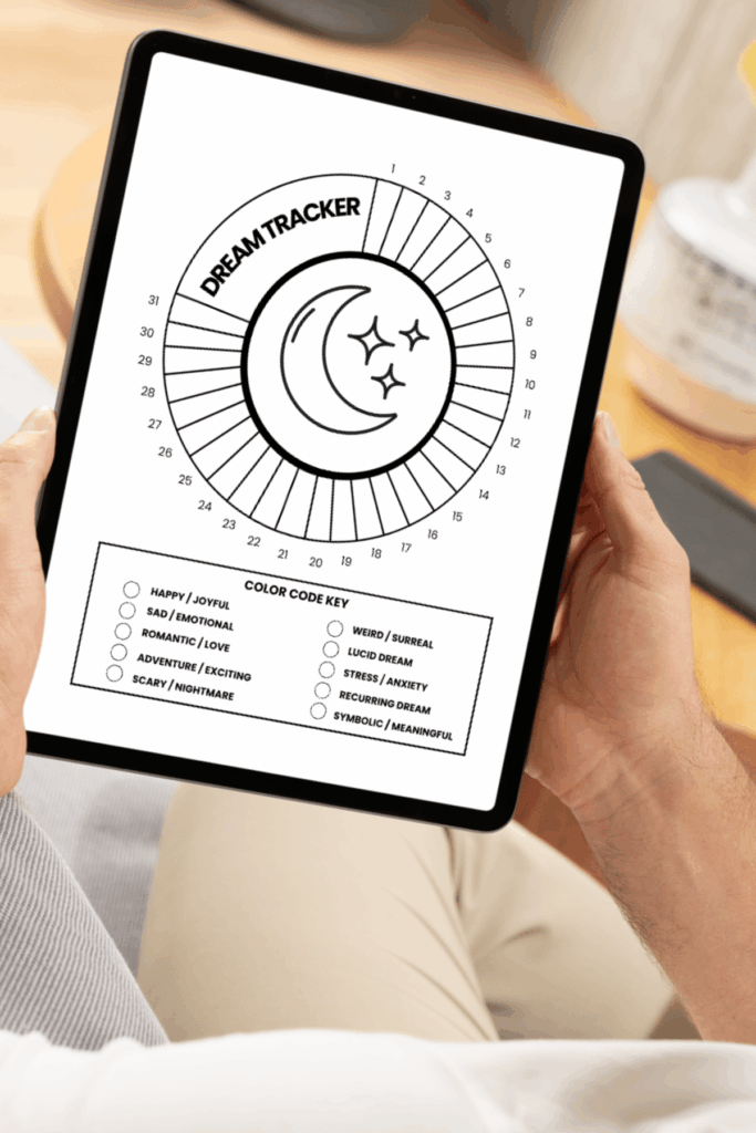 dream tracker free printable