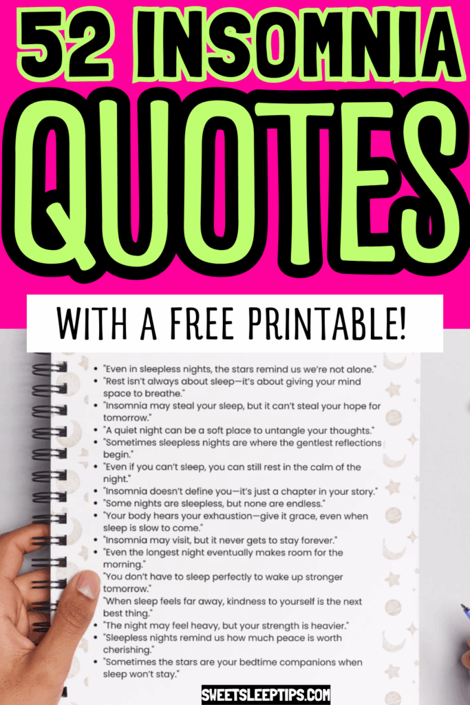 52 Insomnia Quotes_ Funny, Calming Sleep Deprived Quotes (Free Printable) 3