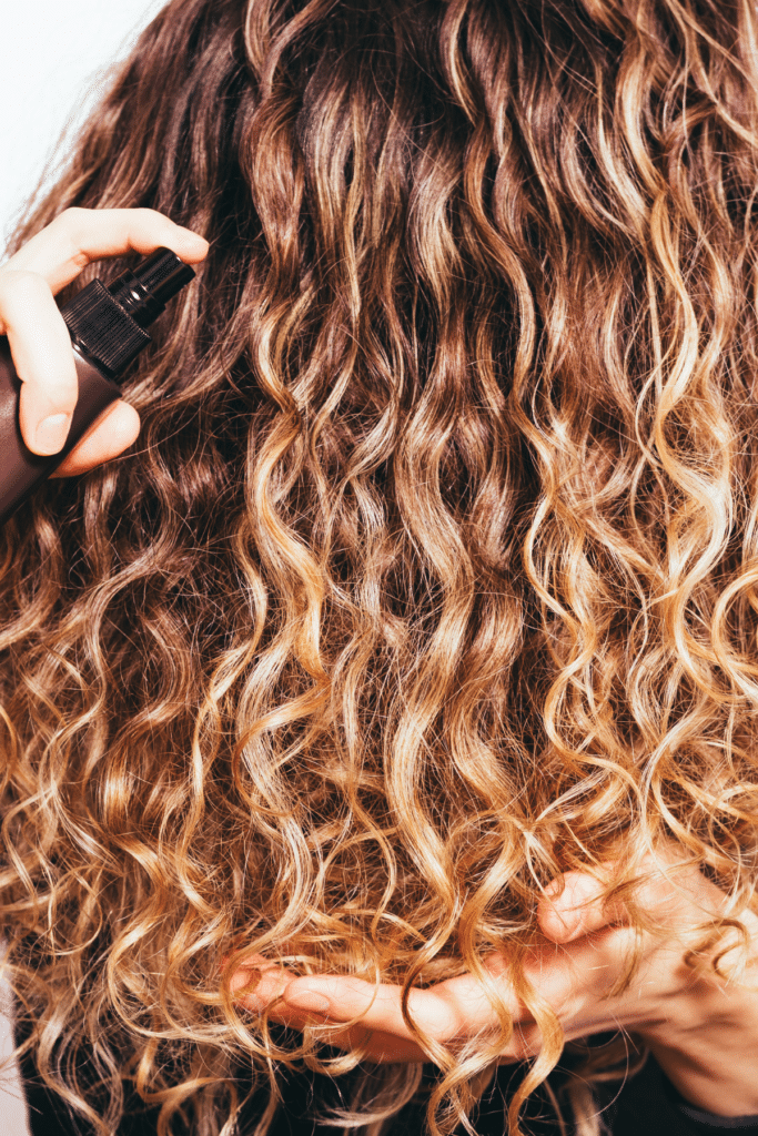 add products before sleeping with wet curly hair