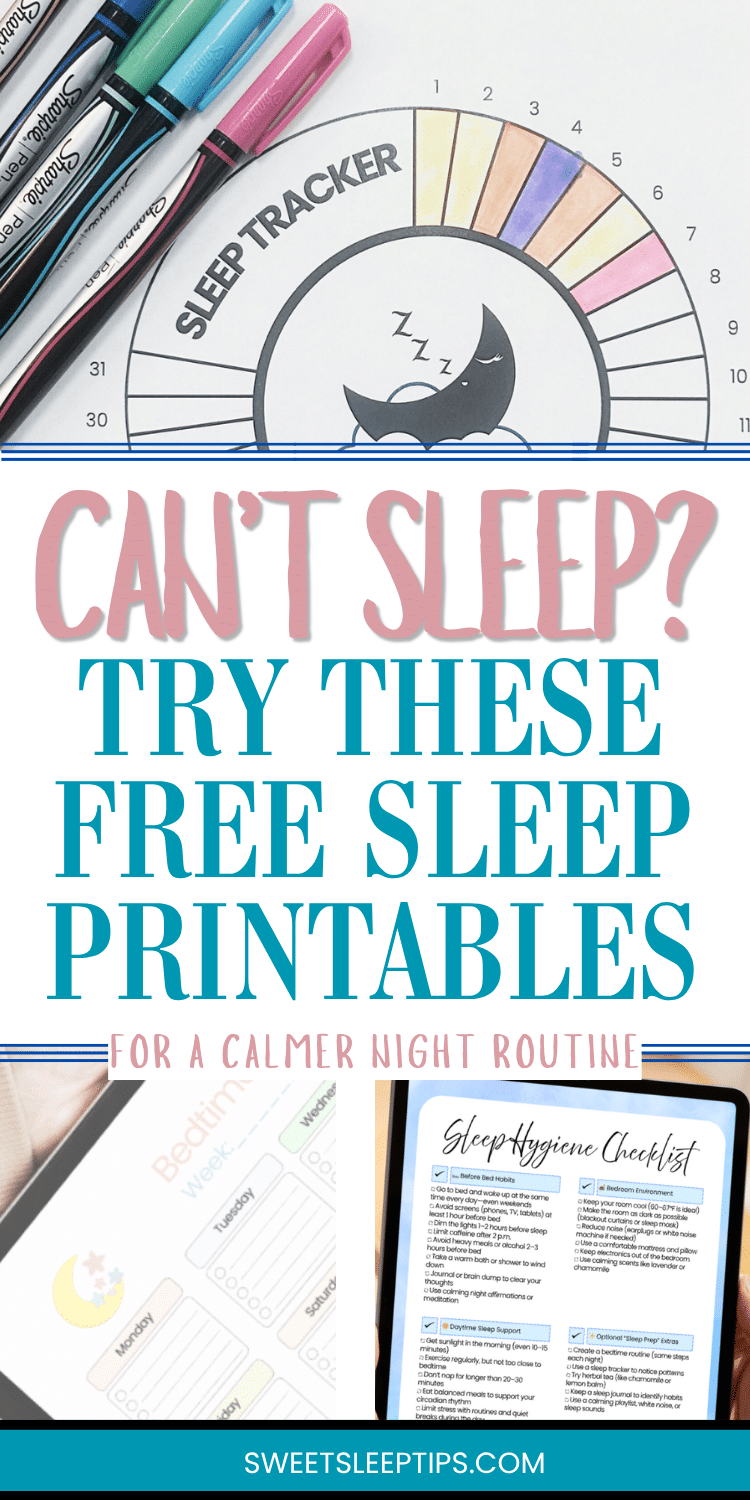15+ Free Sleep Printables for Better Rest (Sleep Tracker, Brain Dump ...