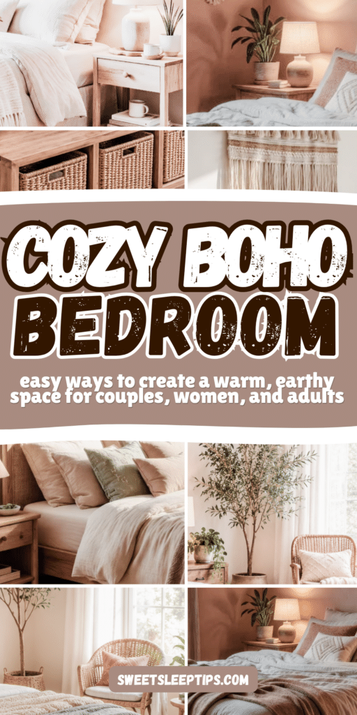 Boho Bedroom Ideas_ Easy Ways to Create a Warm, Earthy & Cozy Sleep Sanctuary 2