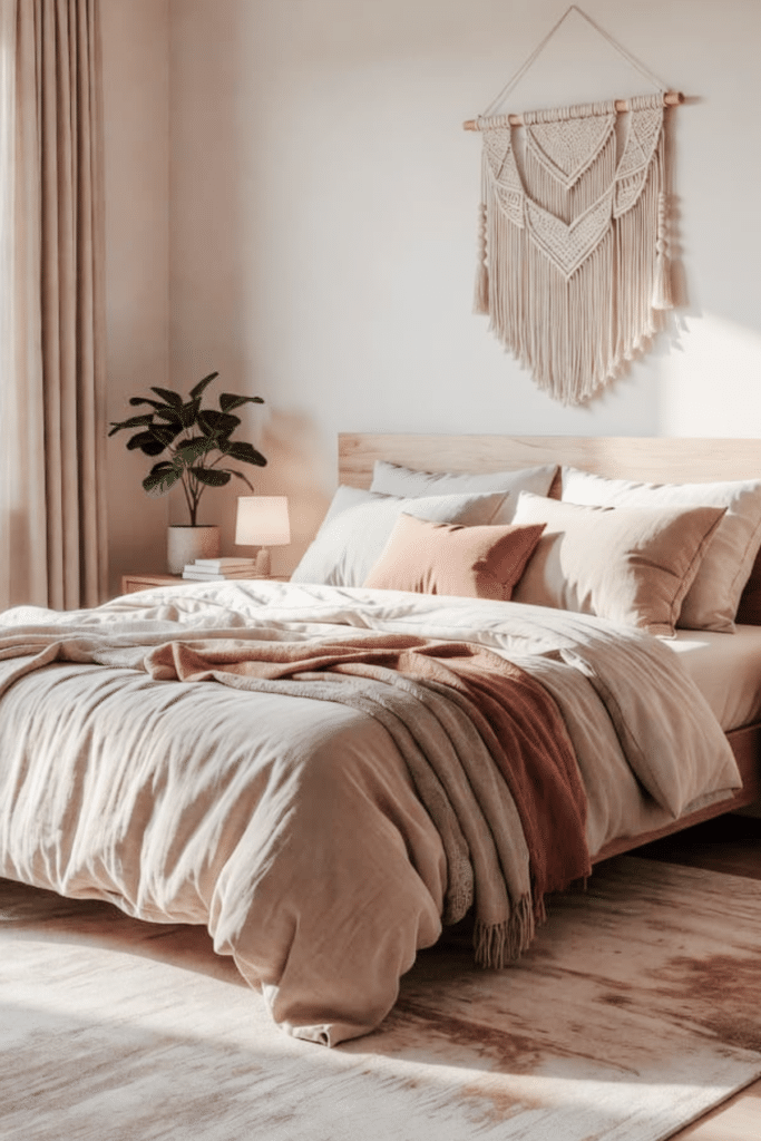 Room Showing what a boho bedroom looks like