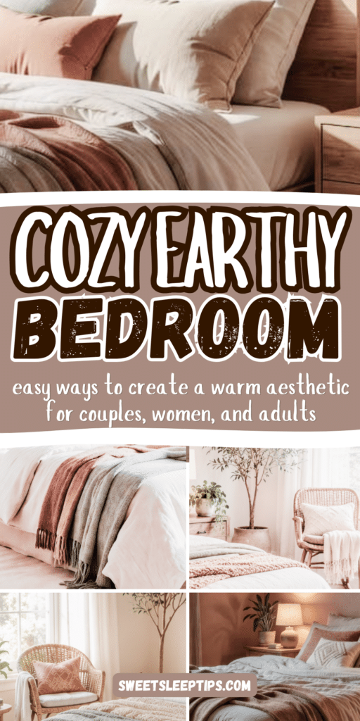 Cozy Earthy Bedroom for a Warm Aesthetic to Unwind at Night On a Budget 2